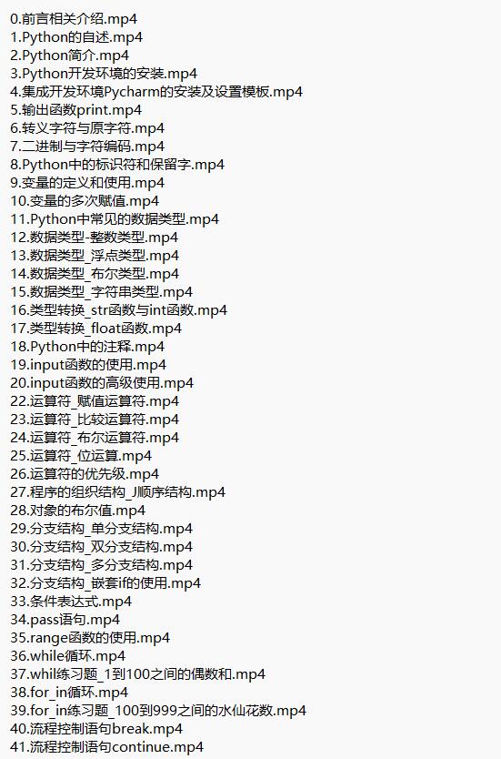 Python入門到精通 全棧開(kāi)發(fā)教程 視頻教程 下載 圖1